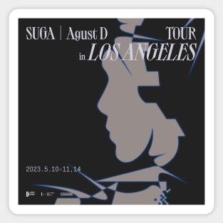 SUGA  Agust D TOUR IN U.S Los Angeles LA Sticker